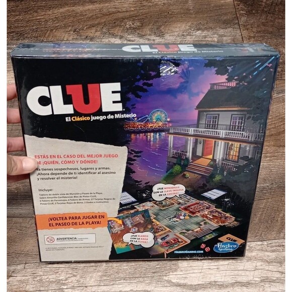 New! Clue Classic Mystery Board Game, Spanish Version - Picture 3 of 4